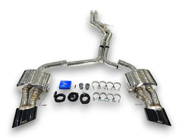 2010-2017 Audi RS4/RS5 Valved Sport Exhaust System | B8/B8.5 RS4/RS5 Stainless Steel Exhaust / Chrome Tips Exhausts
