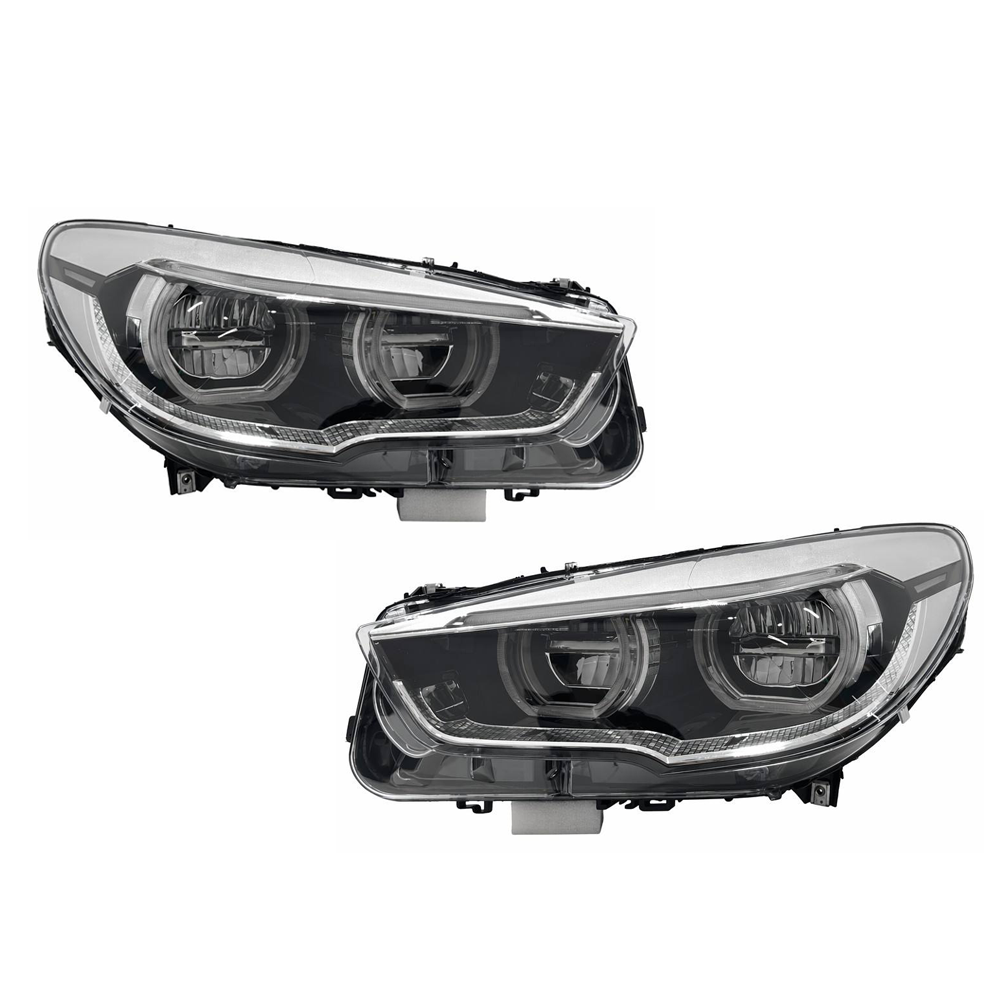 2010-2017 BMW 5-Series Yellow-White DRL LED Headlights | F07