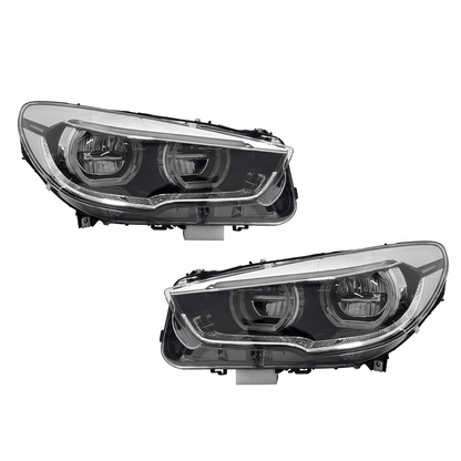 2010-2017 BMW 5-Series Yellow-White DRL LED Headlights | F07