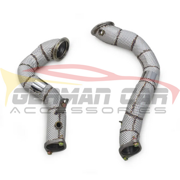 2011-2012 Bmw 1M Downpipes | E82/E88 Yes Heat Shield / Racing Downpipe (No Cat) Front Race Pipes