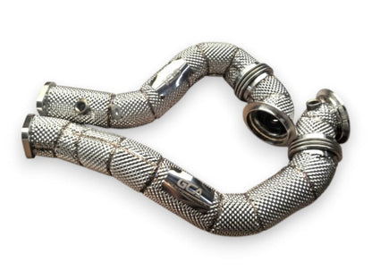 2011-2012 BMW 1M Downpipes | E82/E88 Yes Heat Shield / Racing Downpipe (No Cat) Downpipes