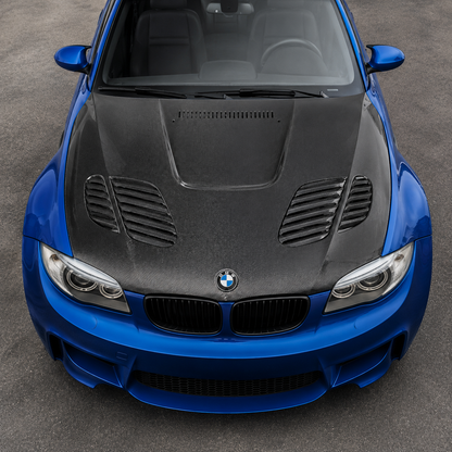 2011-2012 BMW 1M GTR Style Carbon Fiber Hood | E82/E88
