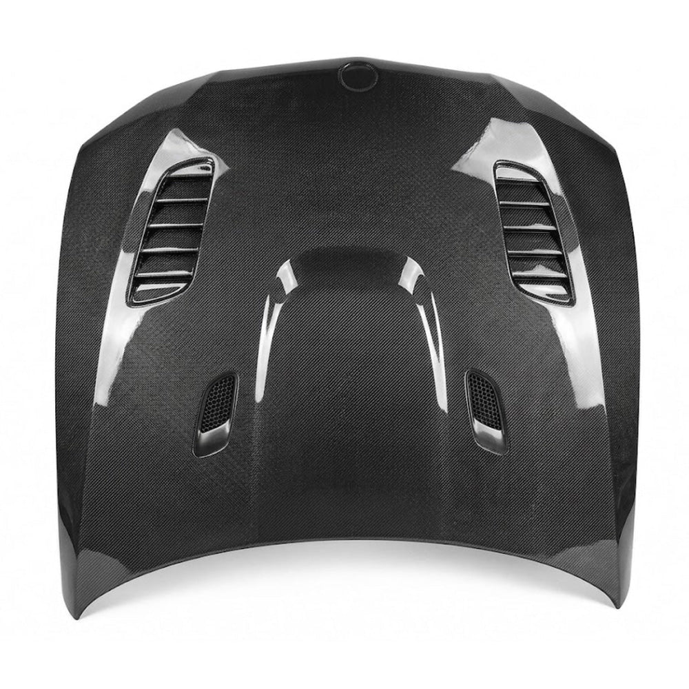 2011-2013 BMW 3-Series V Style Carbon Fiber Hood | E92/E93 LCI - Front Hood