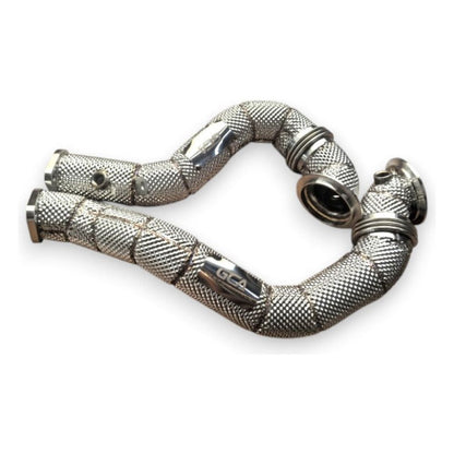 2011-2013 BMW 335is Downpipes | E92/E93 Yes Heat Shield / Racing Downpipe (No Cat) Downpipes