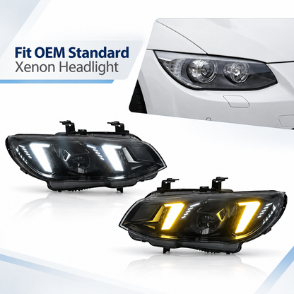 2011-2013 BMW 3-Series/M3 Snake Eye Style Headlights | E92/E93 LCI
