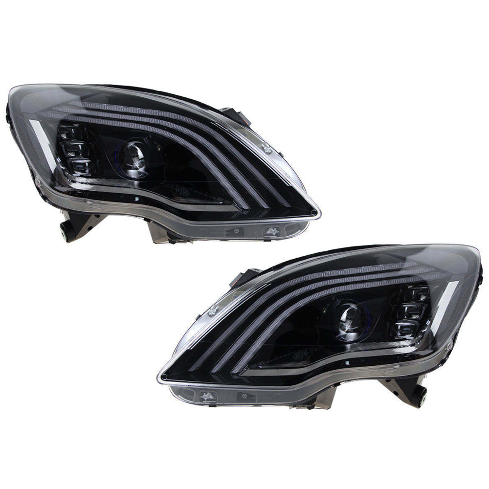 2011-2013 Mercedes-Benz R-Class Triple-Track Style LED Headlights | V251 Facelift