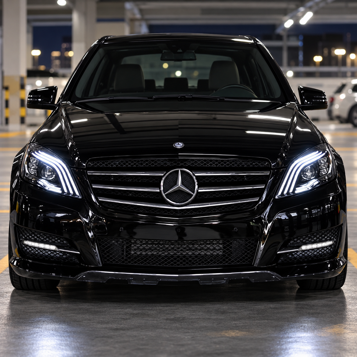 2011-2013 Mercedes-Benz R-Class Triple-Track Style LED Headlights | V251 Facelift