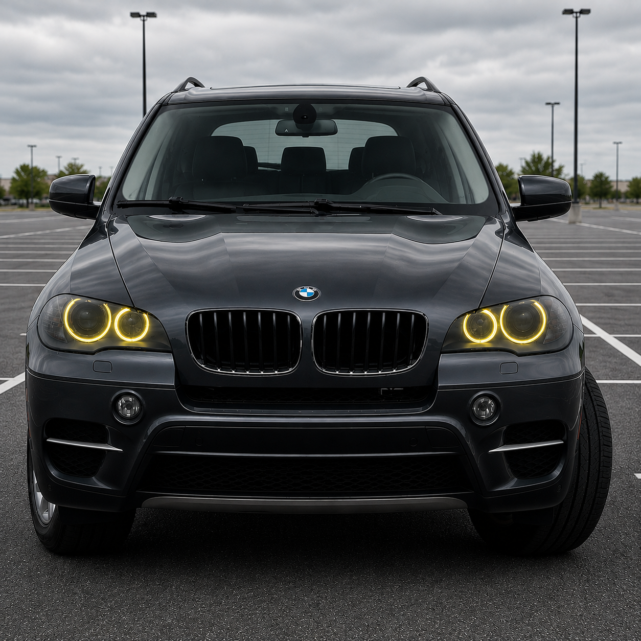 2011-2014 BMW X5/X6/X5M/X6M CSL Style Headlights Yellow DRL Modules | E70/E71