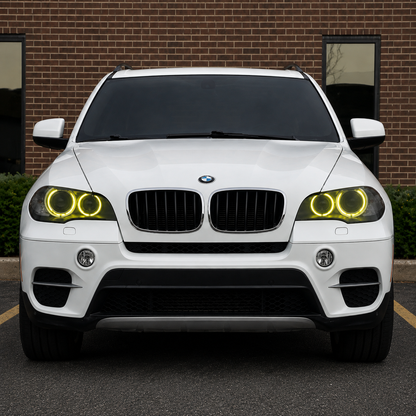 2011-2014 BMW X5/X6/X5M/X6M CSL Style Headlights Yellow DRL Modules | E70/E71