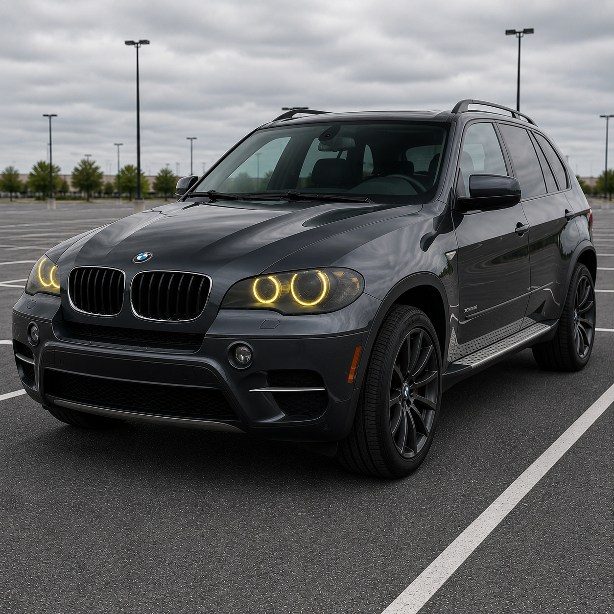 2011-2014 BMW X5/X6/X5M/X6M CSL Style Headlights Yellow DRL Modules | E70/E71