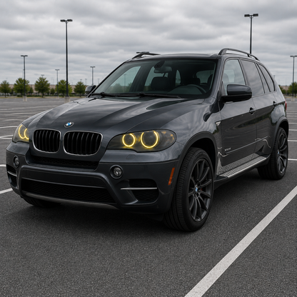 2011-2014 BMW X5/X6/X5M/X6M CSL Style Headlights Yellow DRL Modules | E70/E71