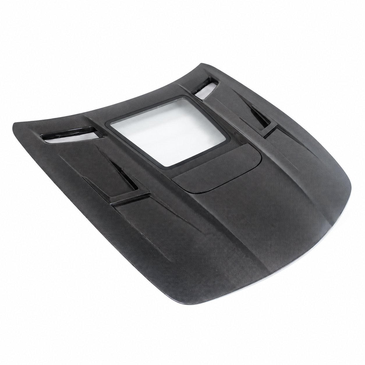 2011-2015 Mercedes-Benz SLS AMG Glass Engine Cover Carbon Fiber Hood | C197/R197