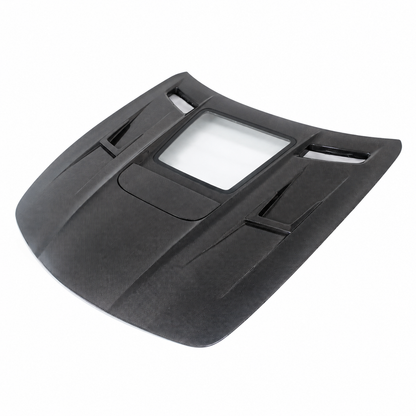 2011-2015 Mercedes-Benz SLS AMG Glass Engine Cover Carbon Fiber Hood | C197/R197