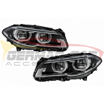 2011-2016 BMW M5/5-Series Yellow-White DRL Headlights | F10 - Headlights