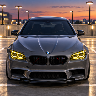 2010-2016 BMW M5/5-Series Yellow-White DRL LED Headlights | F10