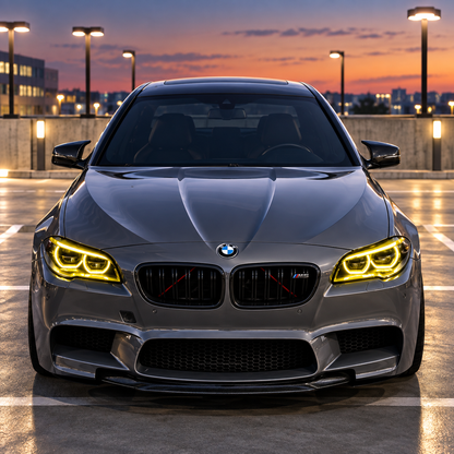 2010-2016 BMW M5/5-Series Yellow-White DRL LED Headlights | F10