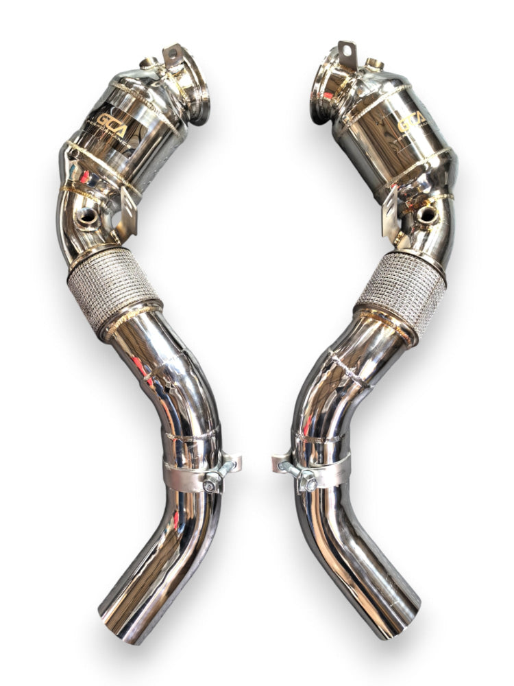2009-2017 BMW 550i Downpipes | F07/F10/F11 No Heat Shield / 200 Cell Euro 6 Sport High Flow Cat Downpipes
