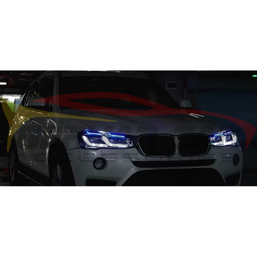 2011-2017 BMW X3 LCI Style LED Headlights | F25 - Headlights