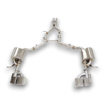 2011-2017 Mercedes E350/E400 Valved Sport Exhaust System | W212/C207 Stainless Steel Exhaust / Chrome Tips Exhausts