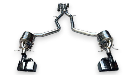 2012-2018 Mercedes CLS63 AMG Valved Sport Exhaust System | W218 Stainless Steel Exhaust / Chrome Tips Exhausts