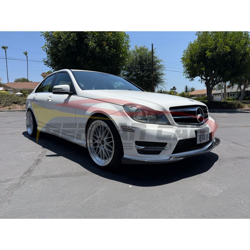 2012-2014 Mercedes-Benz C-Class Carbon Fiber Front Lip | W204 - Front Lips/Splitters