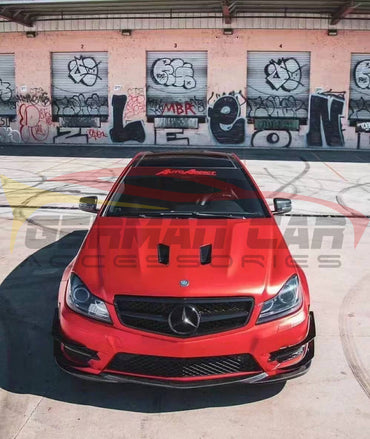 2012-2014 Mercedes-Benz C-Class Carbon Fiber Front Lip | W204 Front Lips/Splitters