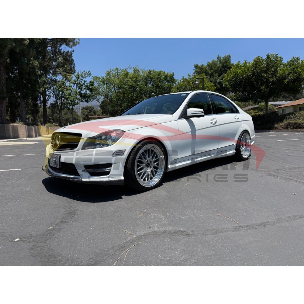 2012-2014 Mercedes-Benz C-Class Carbon Fiber Front Lip | W204 - Front Lips/Splitters