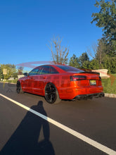 Load image into Gallery viewer, 2012-2015 Audi A6/S6 Carbon Fiber Kb Style Diffuser With Led Brake Light | C7 Rear Diffusers
