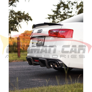 2012-2015 Audi A6/s6 Carbon Fiber Kb Style Diffuser With Led Brake Light | C7