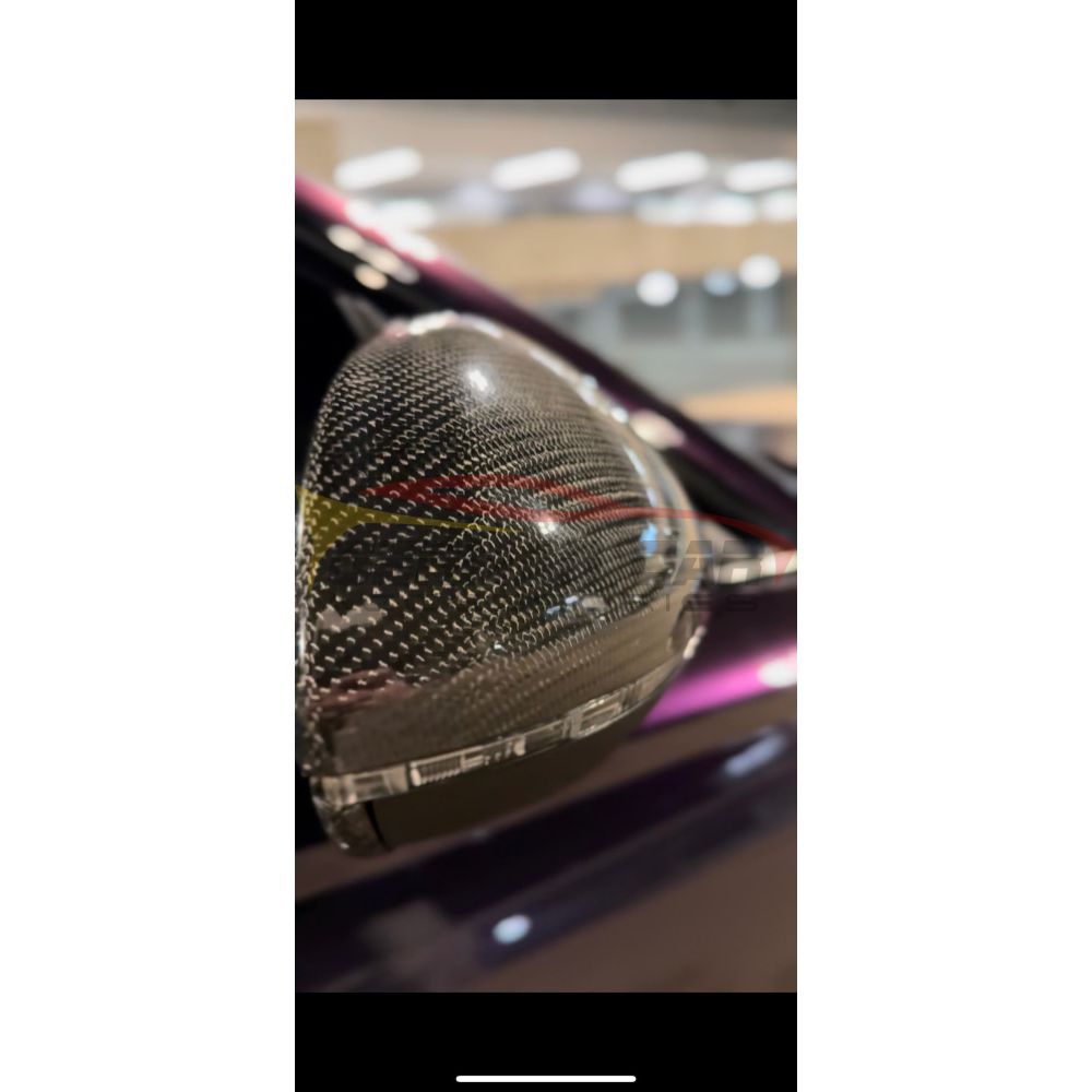 2012-2015 Audi A6/S6/RS6 Carbon Fiber Mirror Caps | C7 A6/S6/RS6 Mirror Caps