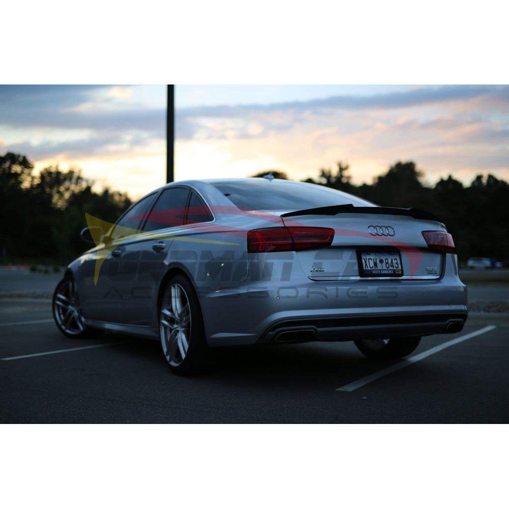 2012-2015 Audi A6/S6 V Style Carbon Fiber Trunk Spoiler | C7 Rear Spoilers