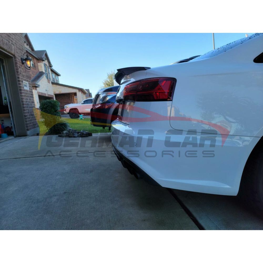 2012-2015 Audi A6/S6 V Style Carbon Fiber Trunk Spoiler | C7 Rear Spoilers