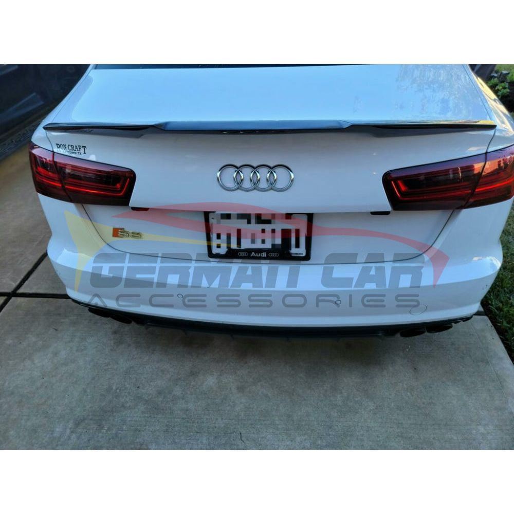 2012-2015 Audi A6/S6 V Style Carbon Fiber Trunk Spoiler | C7 Rear Spoilers