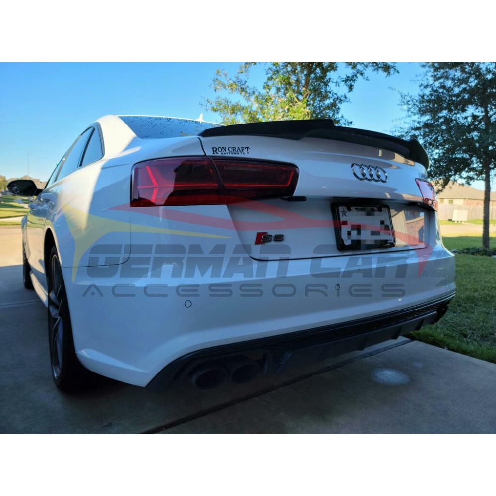 2012-2015 Audi A6/S6 V Style Carbon Fiber Trunk Spoiler | C7 Rear Spoilers