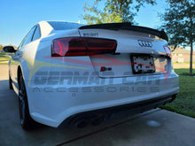 Load image into Gallery viewer, 2012-2015 Audi A6/S6 V Style Carbon Fiber Trunk Spoiler | C7 Rear Spoilers
