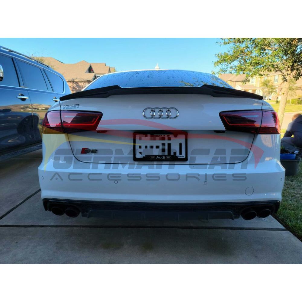 2012-2015 Audi A6/S6 V Style Carbon Fiber Trunk Spoiler | C7 Rear Spoilers