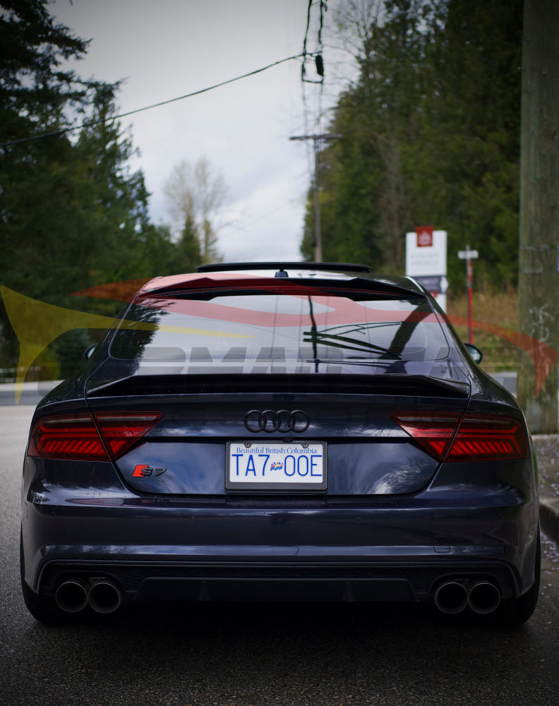 2012 - 2015 Audi A7/S7/Rs7 Renntech Style Carbon Fiber Trunk Spoiler | C7 Rear Spoilers