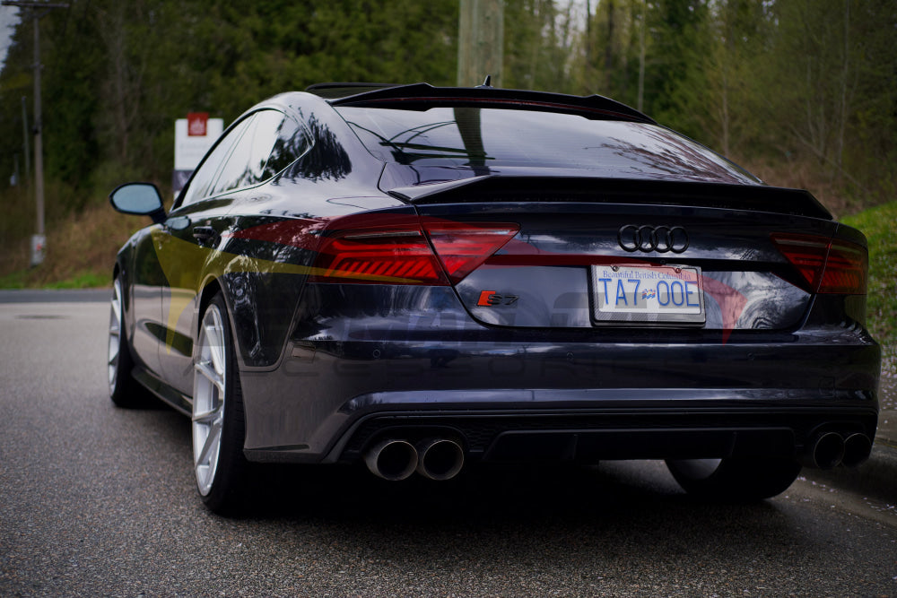 2012 - 2015 Audi A7/S7/Rs7 Renntech Style Carbon Fiber Trunk Spoiler | C7 Rear Spoilers