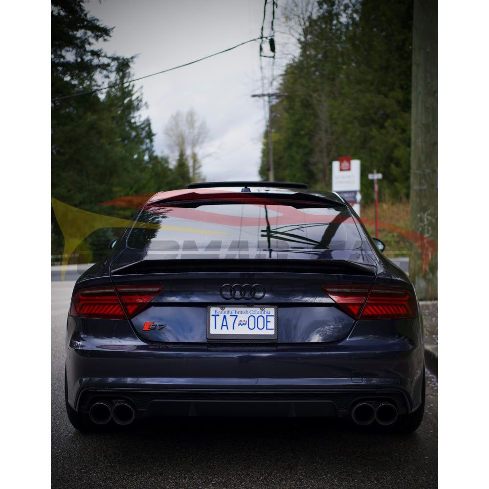 2012 - 2015 Audi A7/S7/Rs7 Renntech Style Carbon Fiber Trunk Spoiler | C7 Rear Spoilers