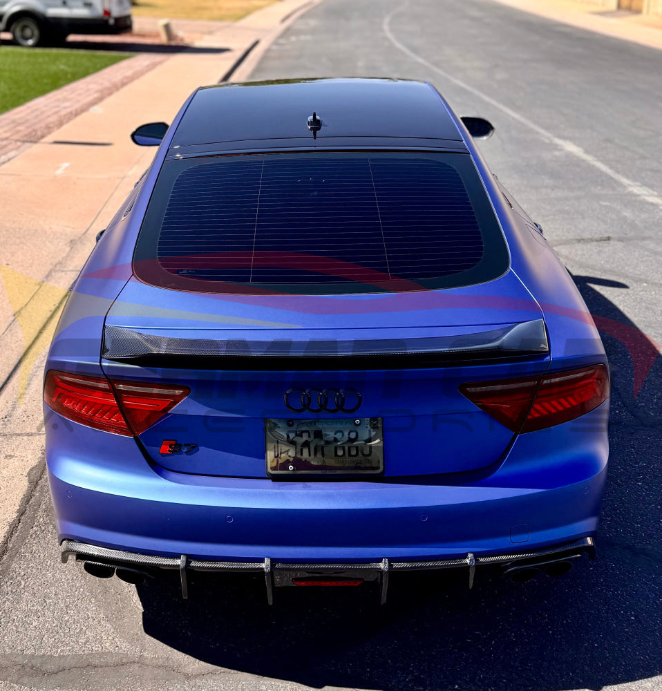 2012-2015 Audi A7/S7/RS7 Renntech Style Carbon Fiber Trunk Spoiler | C7 A7/S7/RS7 Rear Trunk Spoilers