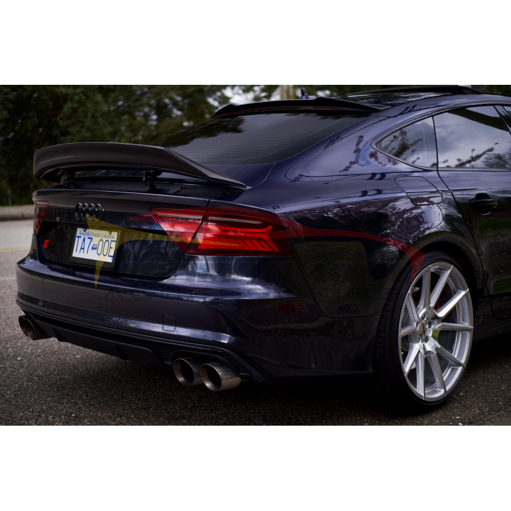 2012 - 2015 Audi A7/S7/Rs7 Renntech Style Carbon Fiber Trunk Spoiler | C7 Rear Spoilers