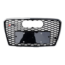 Load image into Gallery viewer, 2012-2015 Audi Rs7 Honeycomb Grille | C7 A7/s7 Chrome Silver Frame Black Net With Emblem / Yes Front
