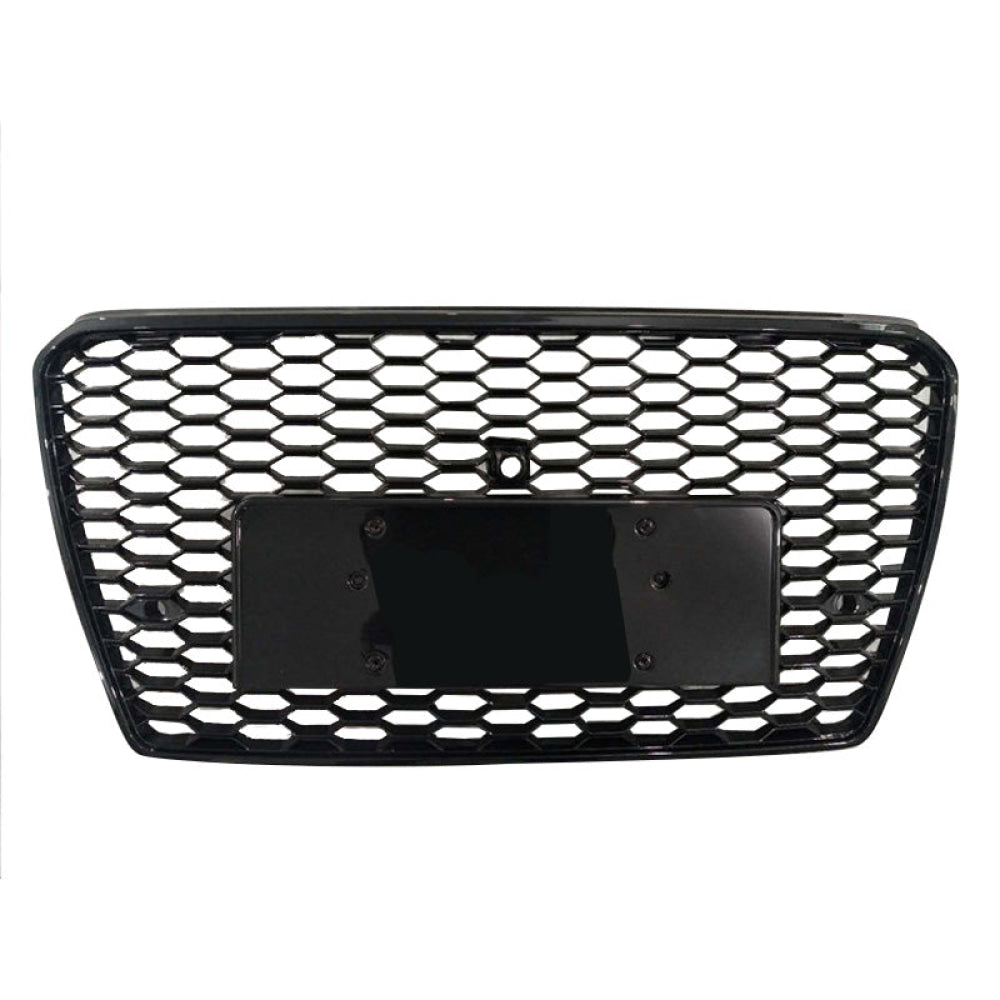 2012-2015 Audi Rs7 Style Honeycomb Grille | C7 A7/S7 Black Frame Mesh / Yes Front Camera Grilles