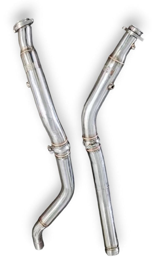 2016-2019 Mercedes Gls63 Amg Downpipes | W166 No Heat Shield / Racing Downpipe (No Cat) Front Race