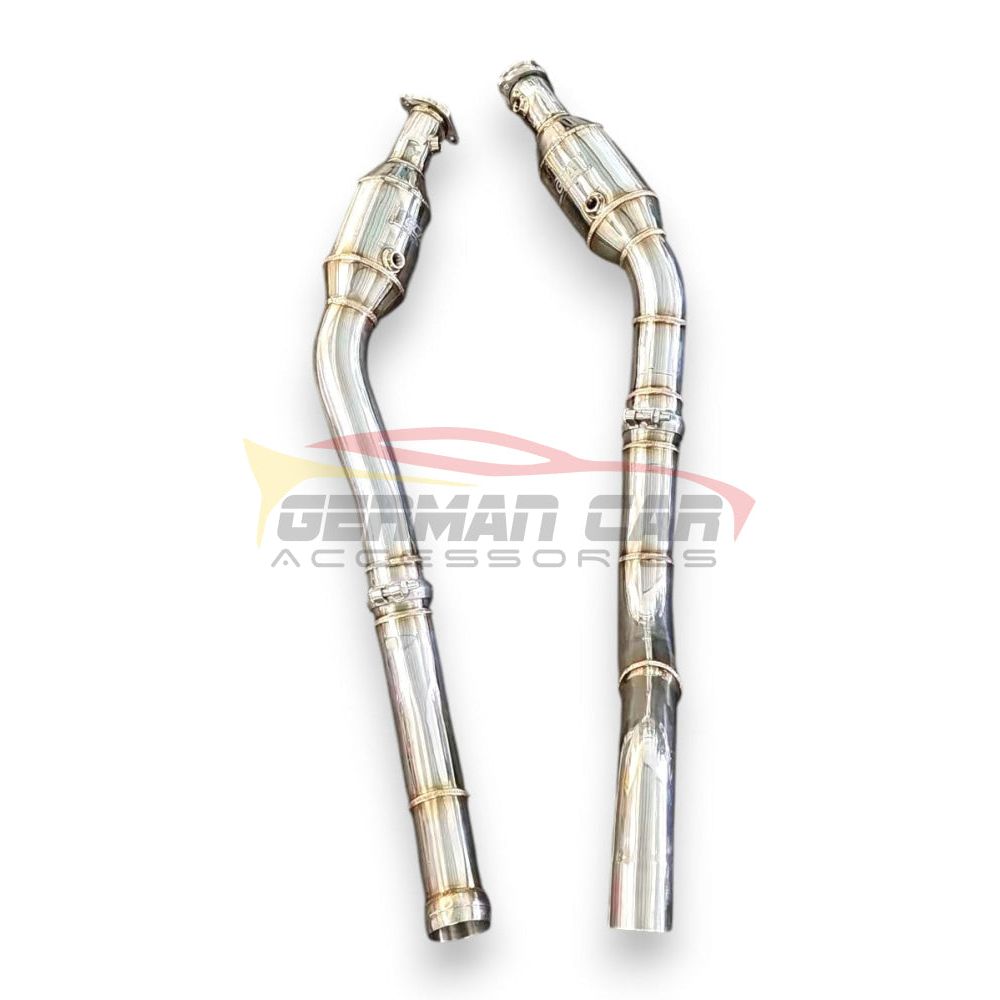2012-2015 Mercedes ML63 AMG Downpipes | W166 No Heat Shield / 200 Cell Euro 6 Sport High Flow Cat Downpipes