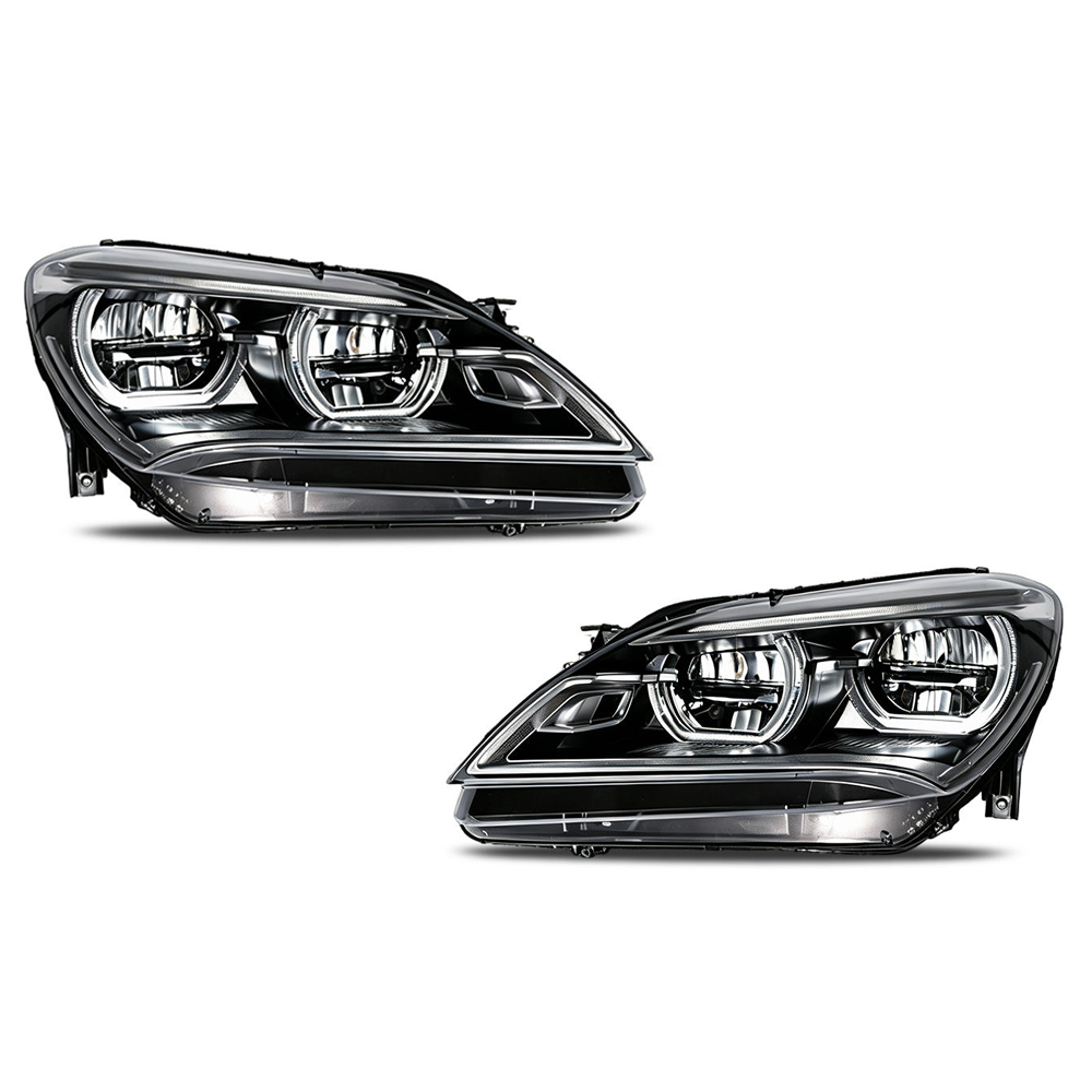2012-2015 BMW 6-Series/M6 Yellow-White DRL Ikon Style LED Headlights | F06/F12/F13 Pre-LCI