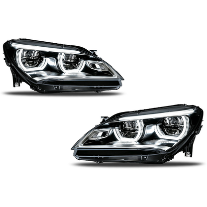 2012-2015 BMW 6-Series/M6 Yellow-White DRL Ikon Style LED Headlights | F06/F12/F13 Pre-LCI