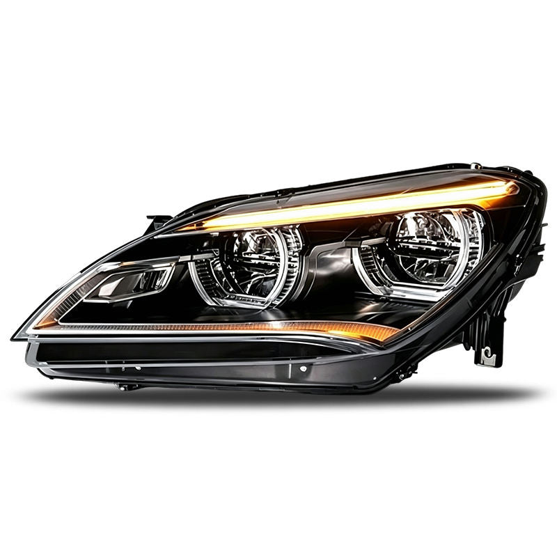 2012-2015 BMW 6-Series/M6 Yellow-White DRL Ikon Style LED Headlights | F06/F12/F13 Pre-LCI