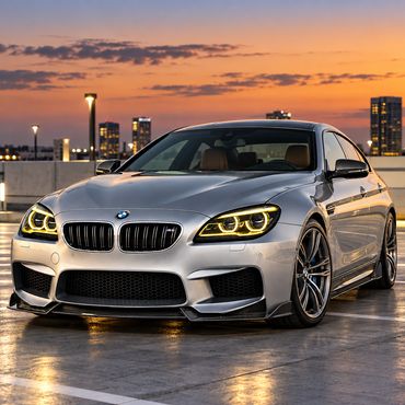 2012-2015 BMW 6-Series/M6 Yellow-White DRL Ikon Style LED Headlights | F06/F12/F13 Pre-LCI