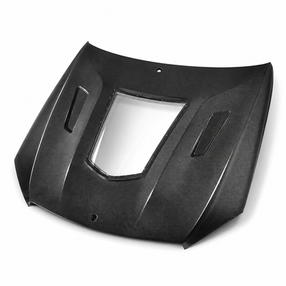2012-2015 Mercedes C63 AMG Glass Engine Cover V2 Carbon Fiber Hood | W204